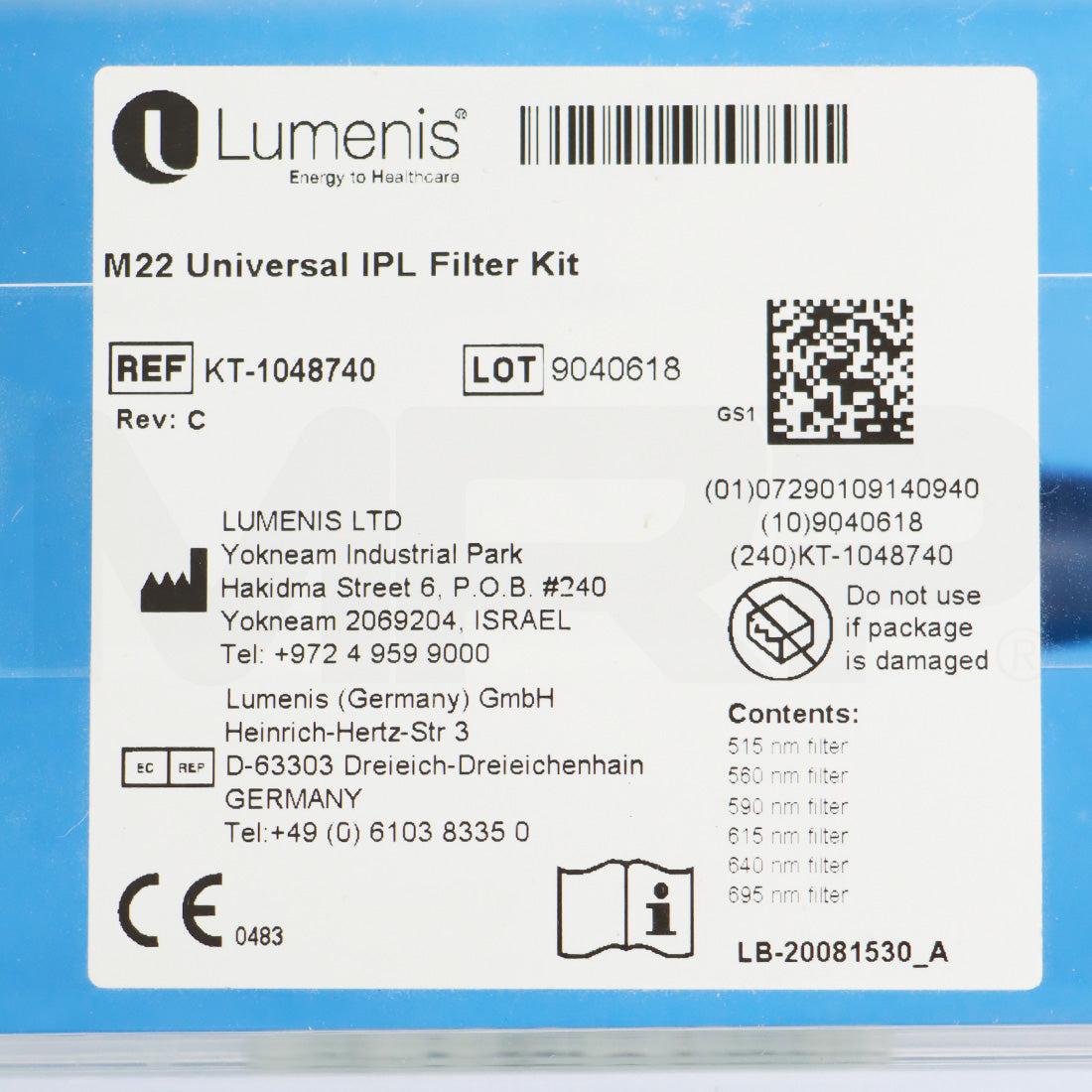 Lumenis SapphireCool Light Guide 6mm KT-1048770 & Case - Parts As-Is