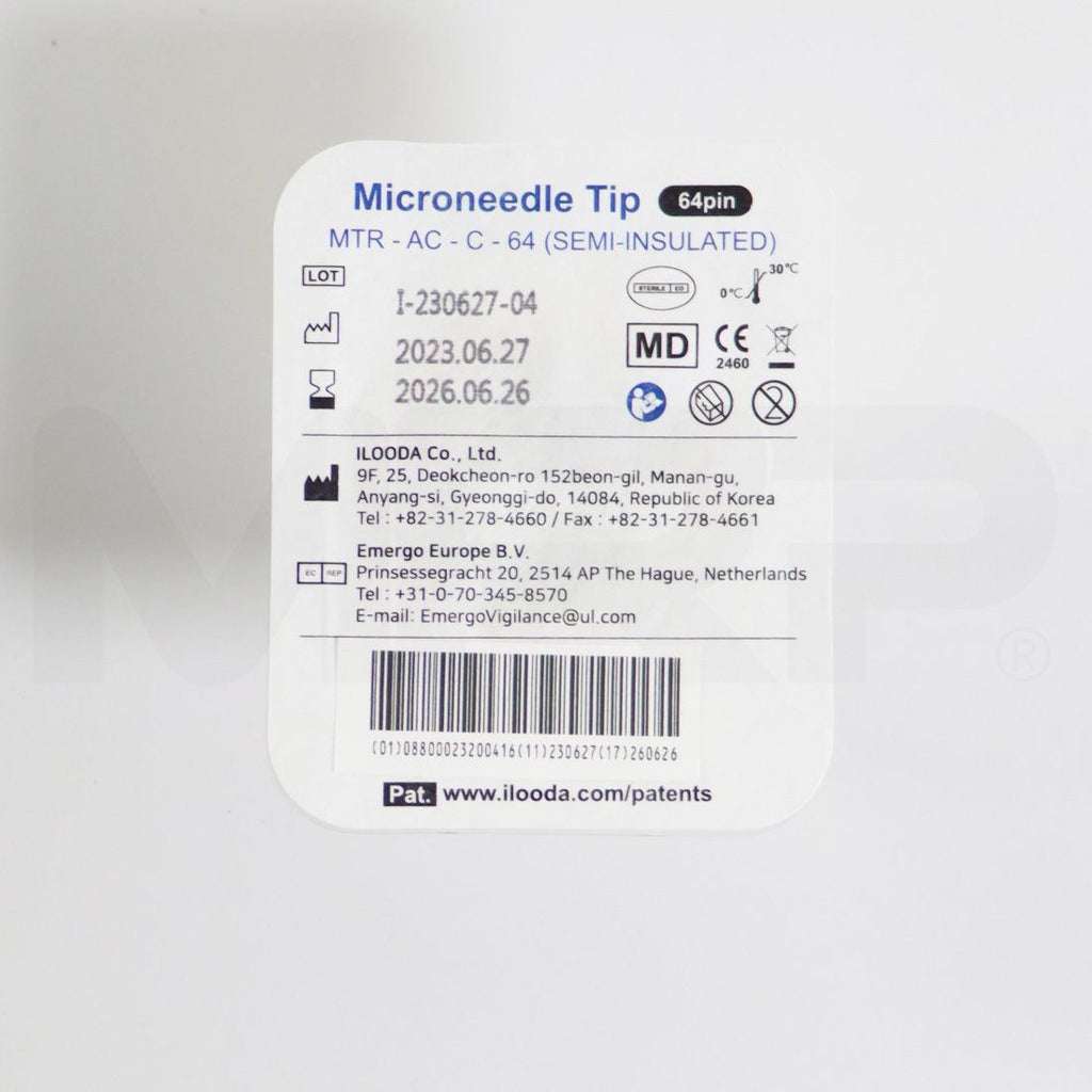 Ilooda SecretRF Microneedle Tip 64-Pin Semi-Insulated MTR-AC-C-64 EXP 06/2026 - Single