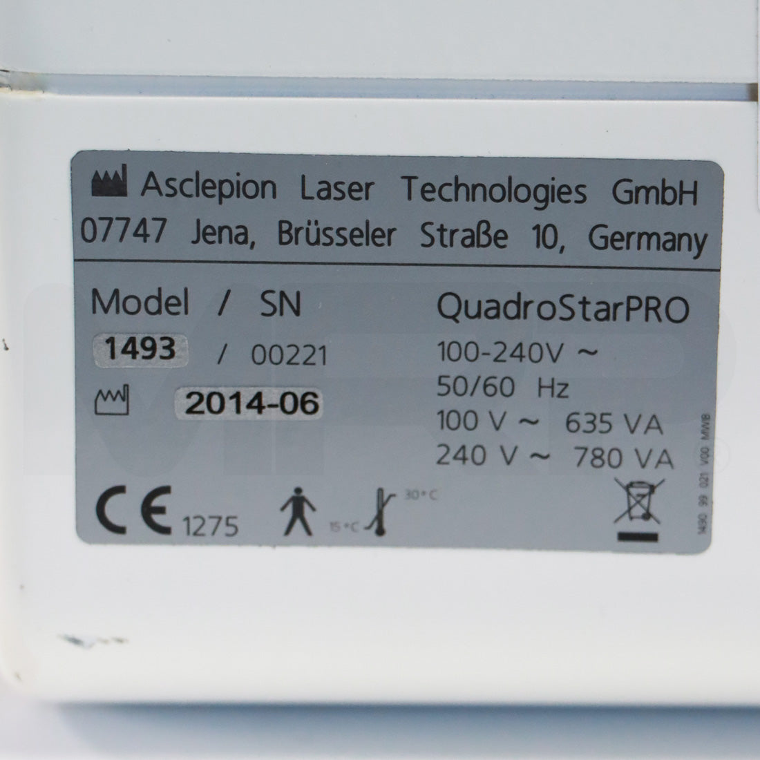 2014 Asclepion QuadroStarPRO Yellow Laser System Quadro Star PRO Melasma Vein