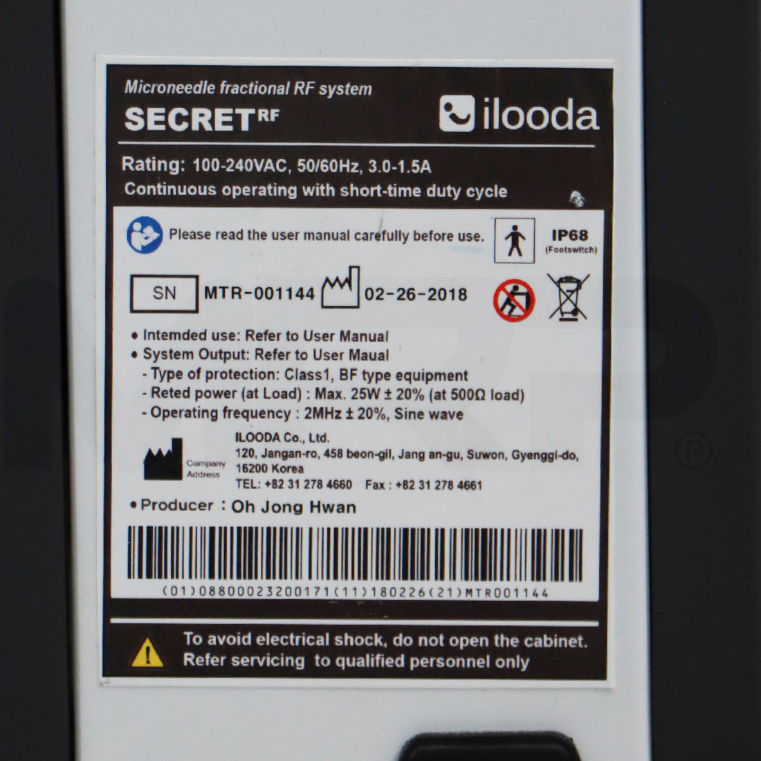 2018 Cutera Secret RF Micro Fractional RadioFrequency Microneedling Scars Acne Wrinkles System