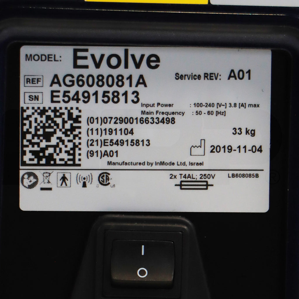 2019 InMode Evolve X Transform Body Tite Transformation System AG608081A
