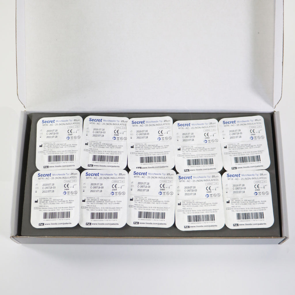 Cutera SecretRF MicroNeedle Fractional Tips 25-Pin MTR-AC-25 Non Insulated x10 Pc EXP 2022