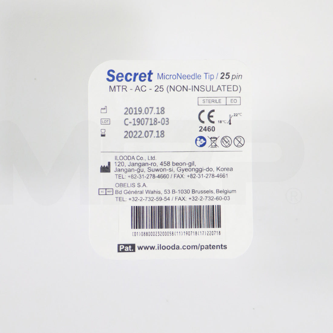 Cutera SecretRF MicroNeedle Fractional Tips 25-Pin MTR-AC-25 Non Insulated x10 Pc EXP 2022