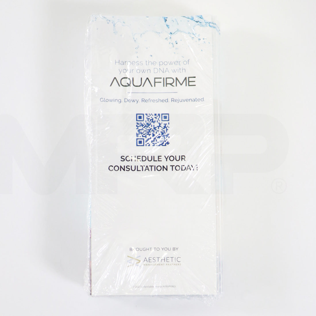 Aquafirme by Aesthetic Management Partners Facial Treatment Information Brochure x50