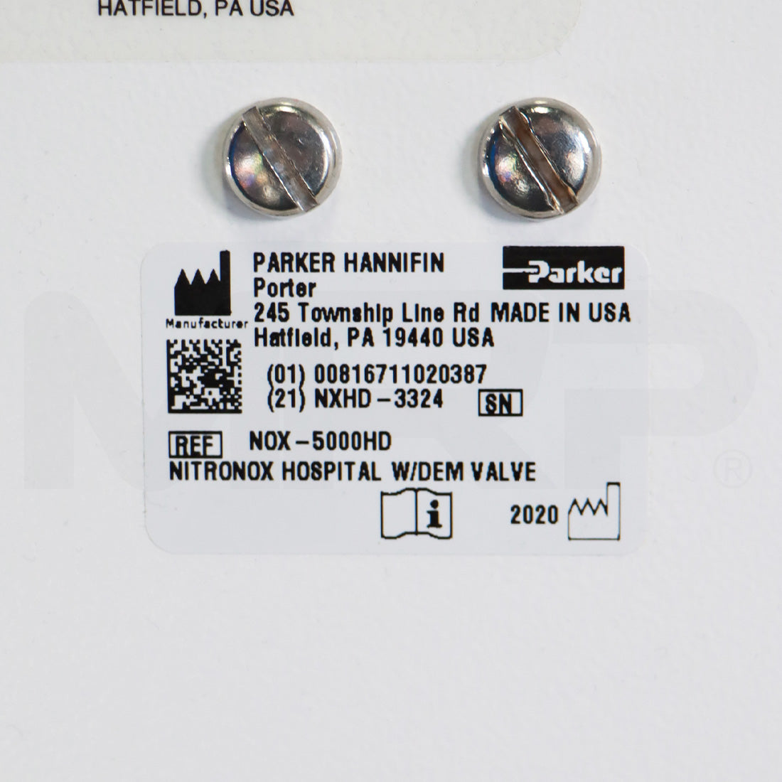 2020 Parker Hannifin Porter NitroNox NOX-5000HD Nitrous Oxide Mixture Mobile Stand System