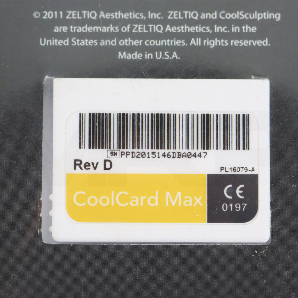 Zeltiq CoolSculpting CoolCard Max BRZ-CD4-08X-001 1x Cycle