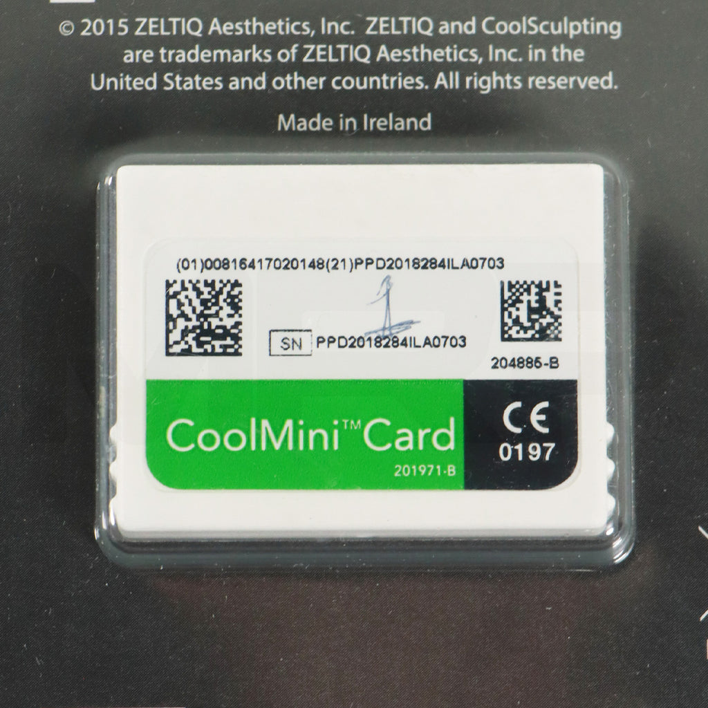 Zeltiq CoolSculpting CoolMini Card BRZ-CD4-02X-001 1x Cycle