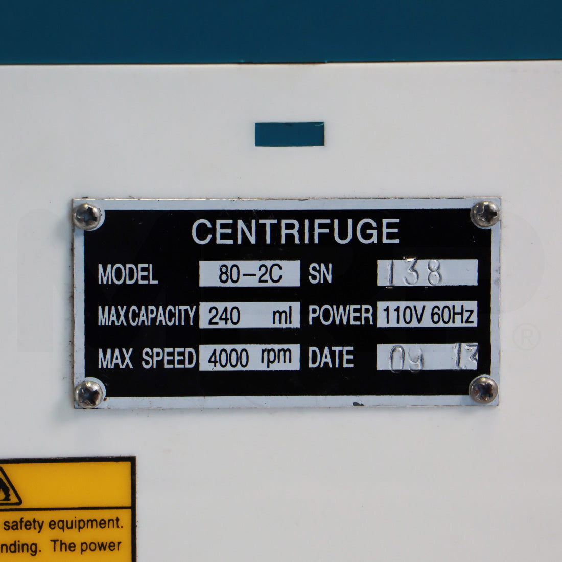 2013 Eclipse 80-2C Centrifuge Aesthetics 4000rpm Medical Lab System Device