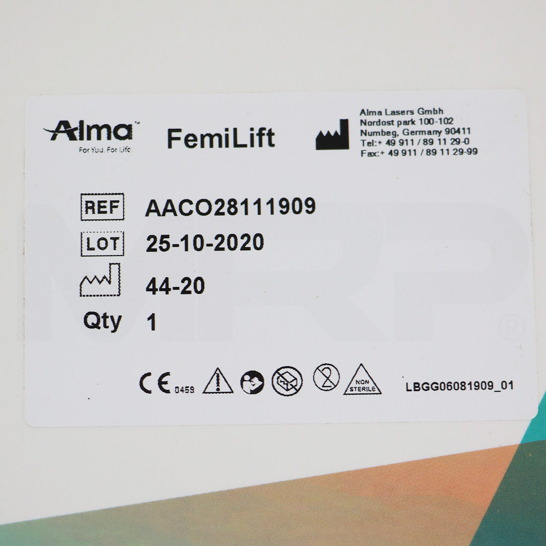 Alma Lasers Femilift Pixel CO2 System Plastic Probe Cover AACO28111909