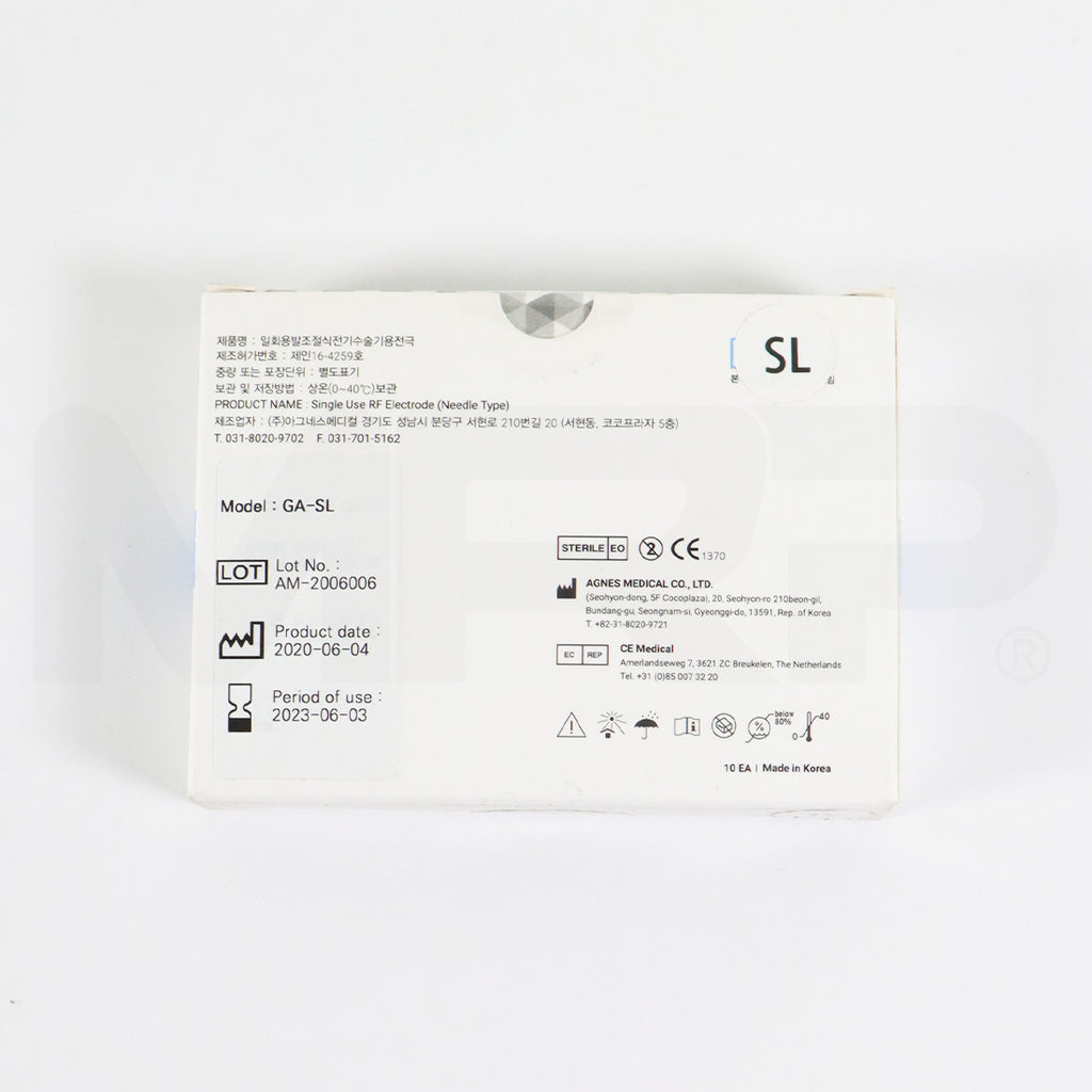 Agnes Medical Single Use RF Electrode Needle Type GA-SL 10x Exp 06/2023