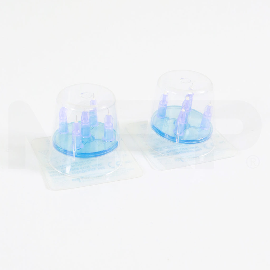 Mesoram Piastra 30G x 4mm Sterile Circular Multi-Injector 5-Needles for Mesotherapy, Single