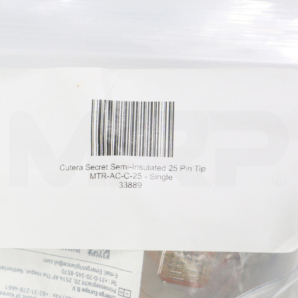 Ilooda SecretRF MicroNeedle Tip 25-Pin MTR-AC-25 Non-Insulated - EXP 03/2025 - Single