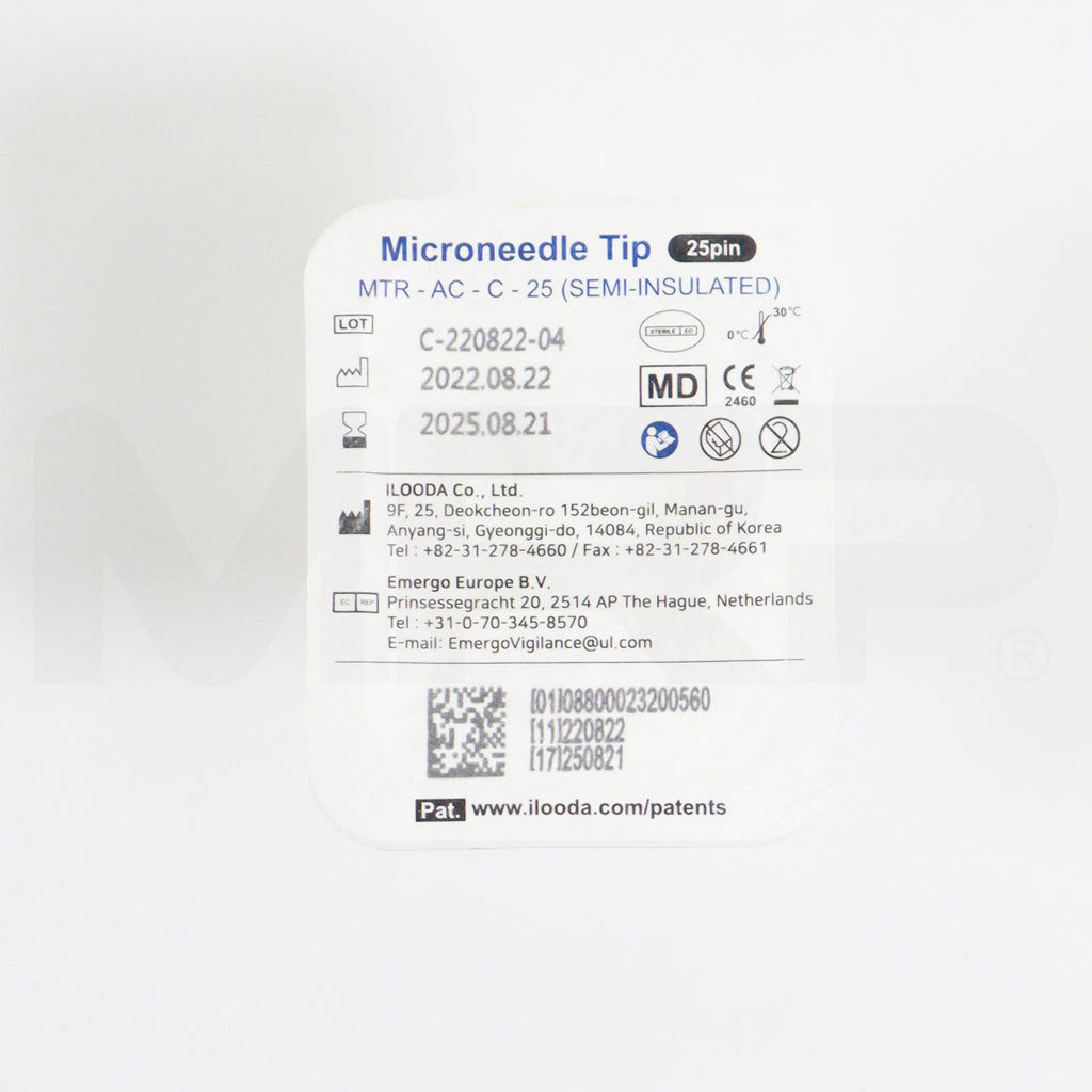 Ilooda SecretRF MicroNeedle Tip 25-Pin MTR-AC-C-25 Semi-Insulated - EXP 08/2025 - Single