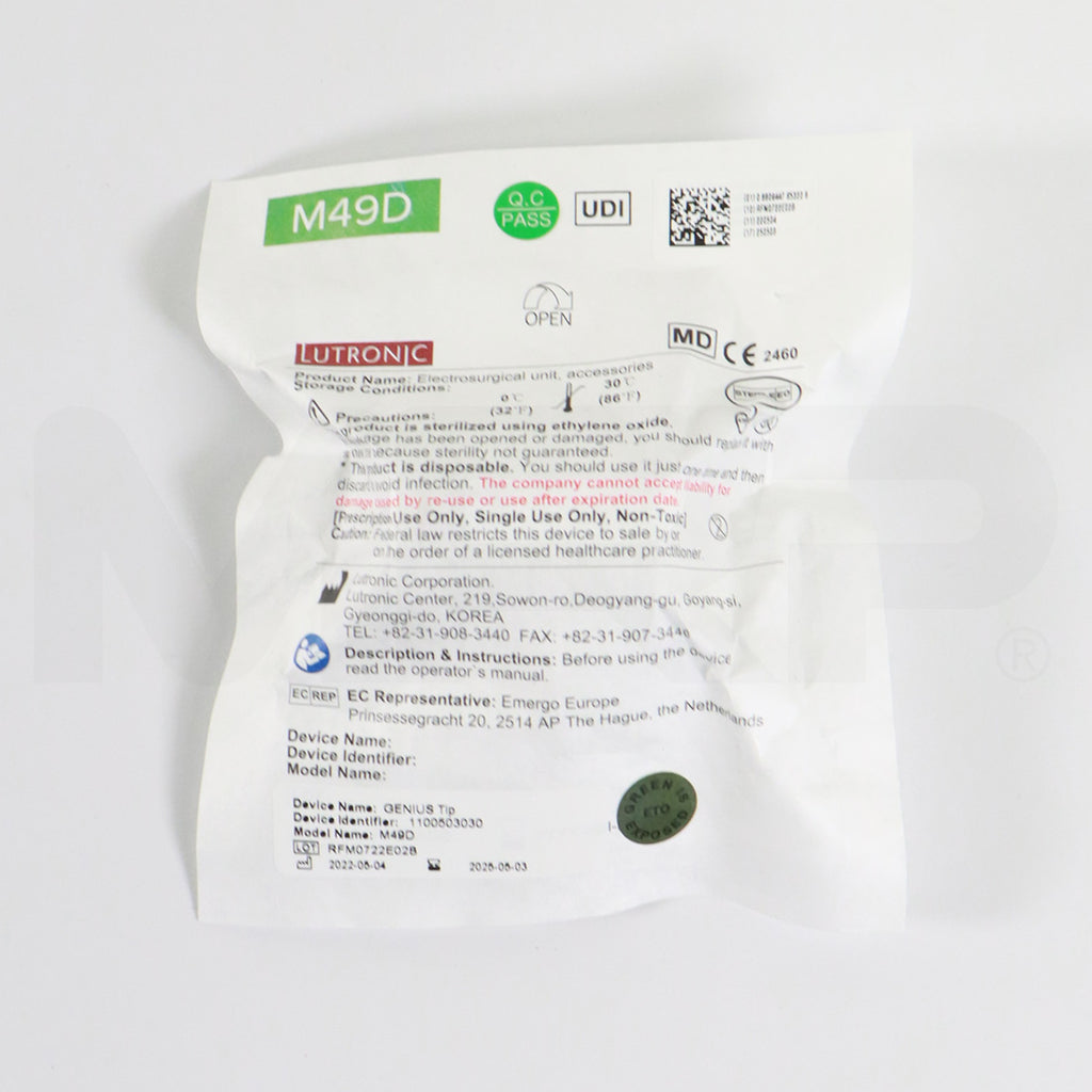 Lutronic Genius M49D Electrosurgical Microneedling Non-S - Tips EXP 05/2025 - Single