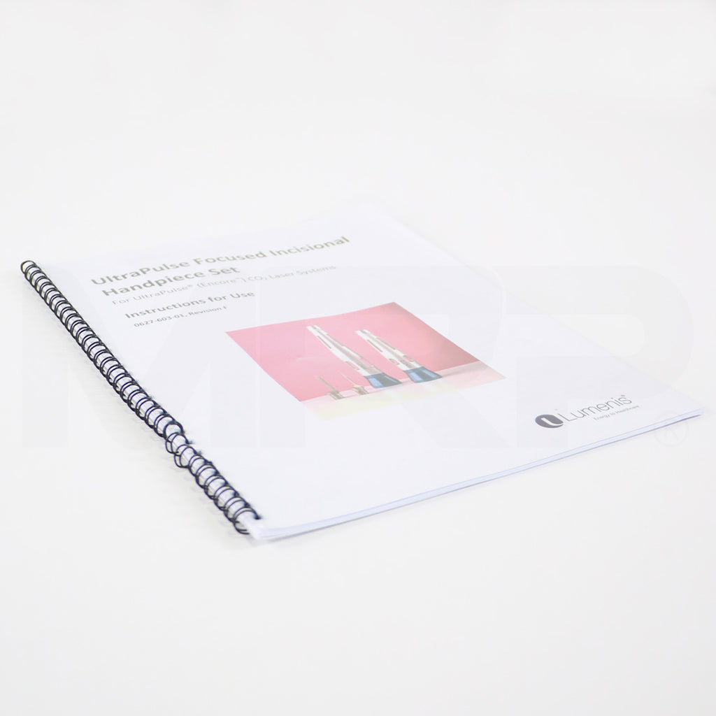 UltraPulse Focused Incisional Handpiece Set Instructions For Use