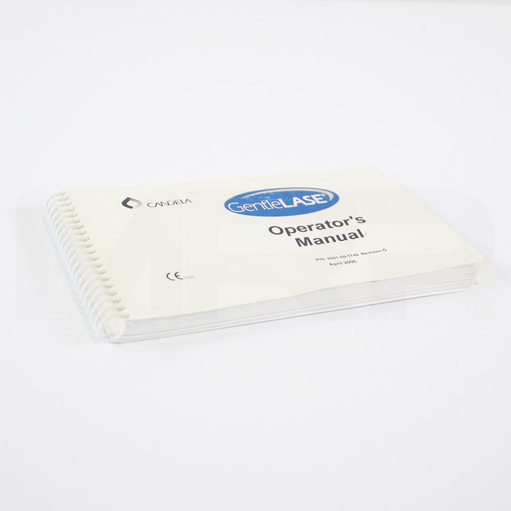 2006 Candela GentleLASE Operator User Manual Operation Guide 8501-00-1740 REV G