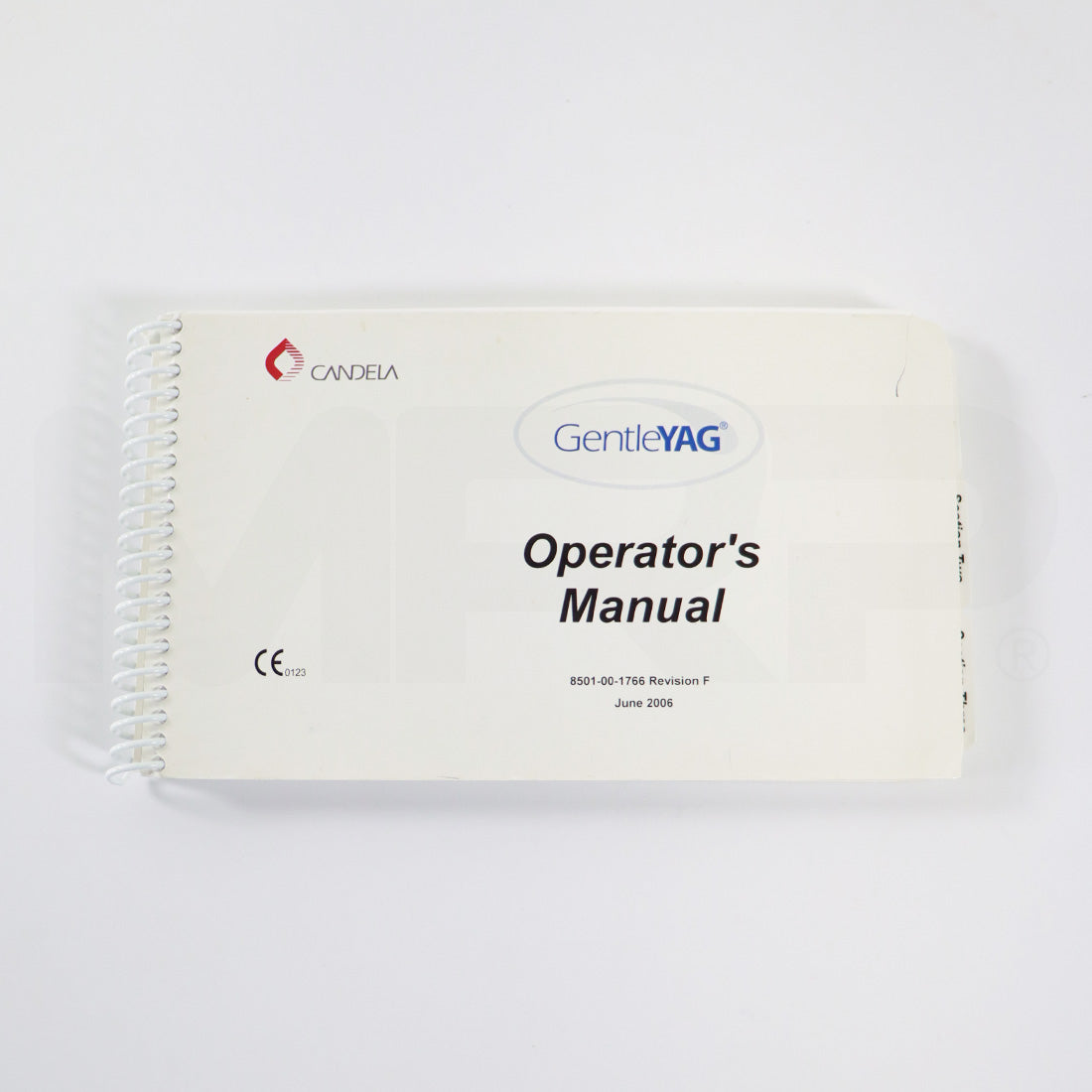 Candela GentleYAG Operators Manuals 8501-00-1766 Revision F
