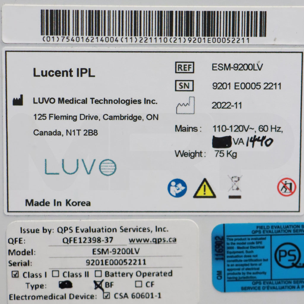 2022 Luvo Lucent IPL Skin Rejuvenation Hair Removal System