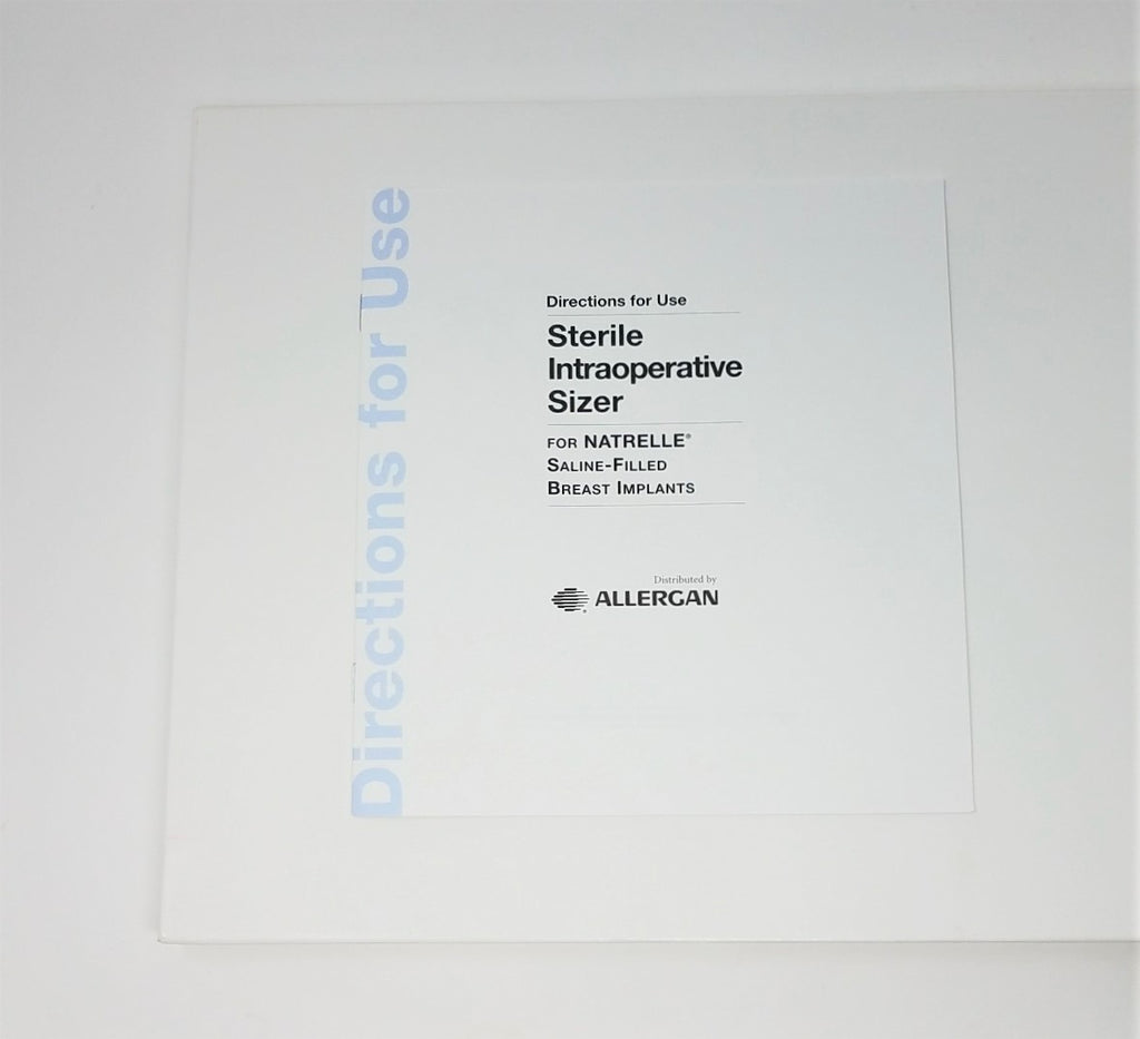Allergan Natrelle Breast Implant Sizer 550cc Enhancement Augmentation SZHP68550