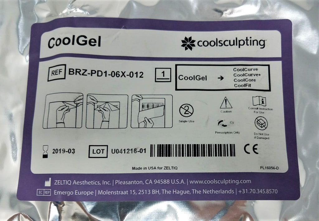 Zeltiq Coolsculpting CoolGel Gelpad Gel Pad BRZ-PD1-06X-012 Cool Sculpting Lot 12