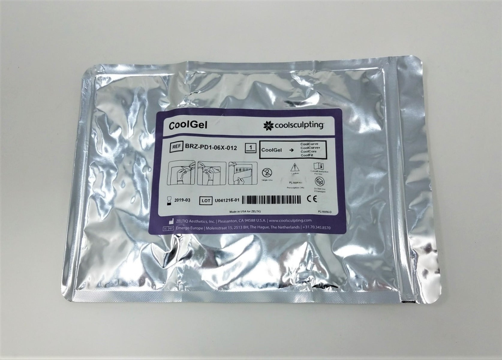 Zeltiq Coolsculpting CoolGel Gelpad Gel Pad BRZ-PD1-06X-012 Cool Sculpting Lot 12