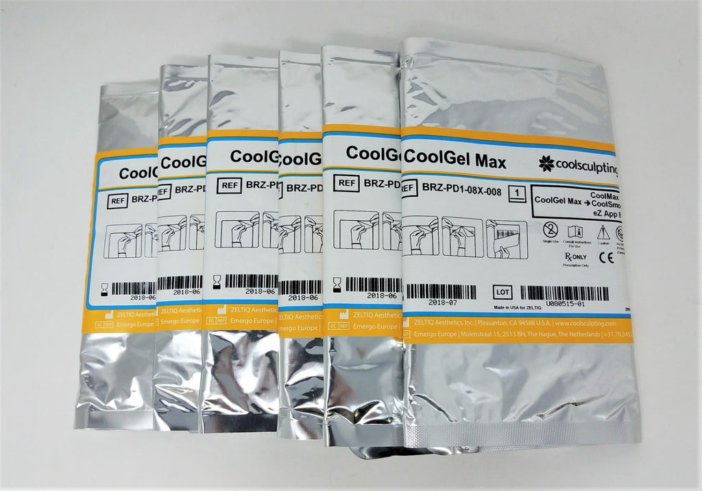 Gel Pads CoolGel Max Box of 6 BRZ-PD1-08X-008 Coolsculpting Cool Gel pads pad
