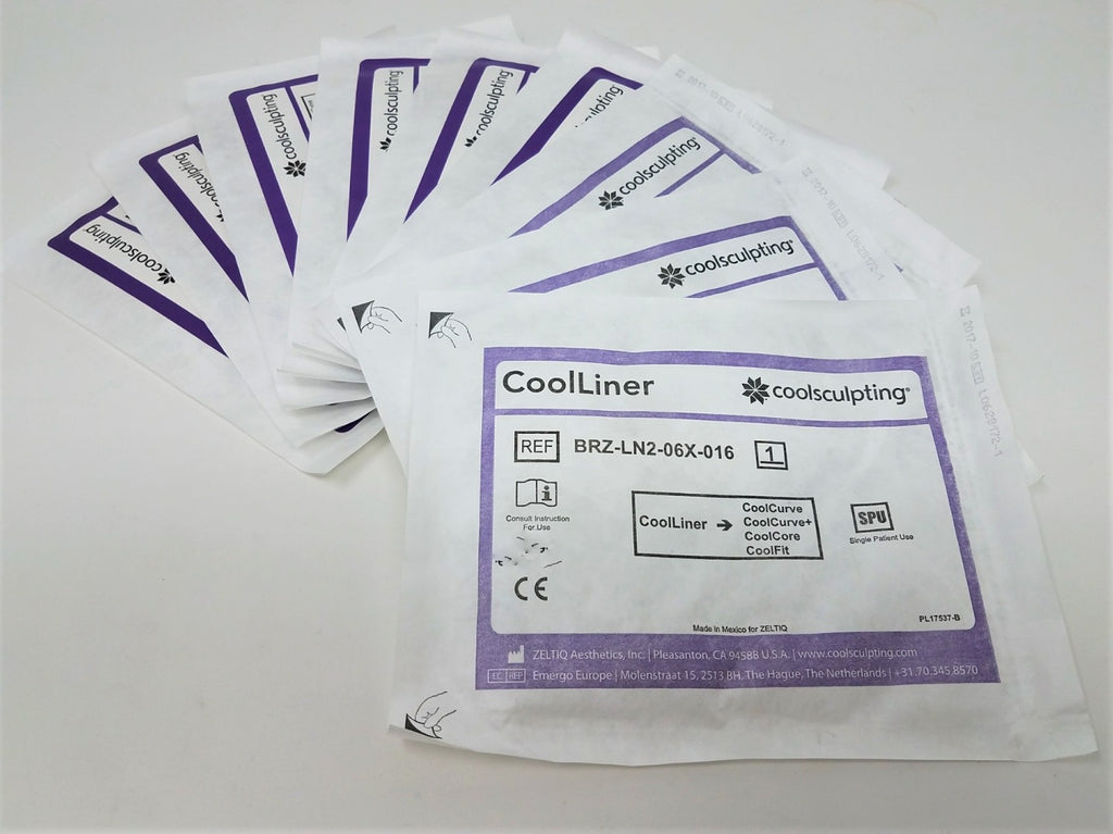 Zeltiq Coolsculpting CoolLiner LOT OF 9 Liner BRZ-LN2-06X-016 Cool Sculpting