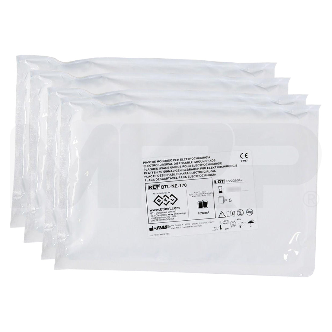 BTL EMFace Replacement Grounding Pads BTL-NE-170 (20-Pack)