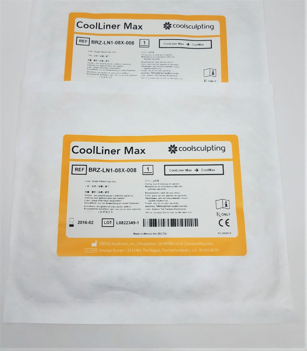 Zeltiq Cool Max Cool Smooth Liners BRZ-LN1-08X-008 Cool Sculpting CoolLiner