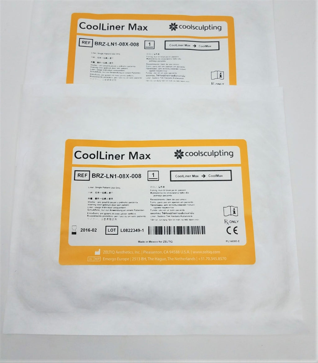 CoolLiner Max Zeltiq CoolMax Liner BRZ-LN1-08X-008 Cool Sculpting Cool Max 4/Box
