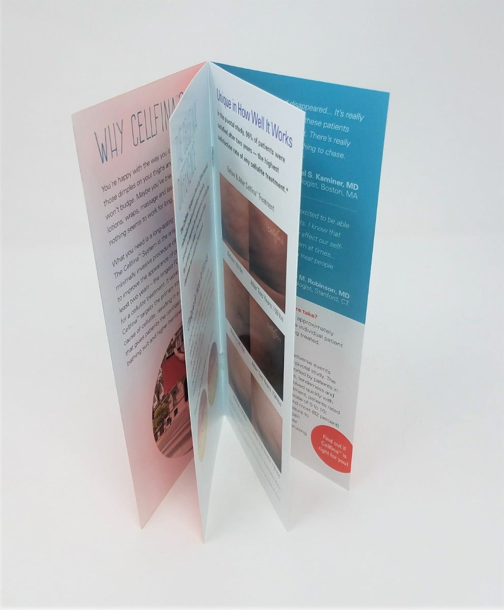 Cellfina Cellulite Product Advertising Brochure Pamphlet Handout Leaflet 50 Pack
