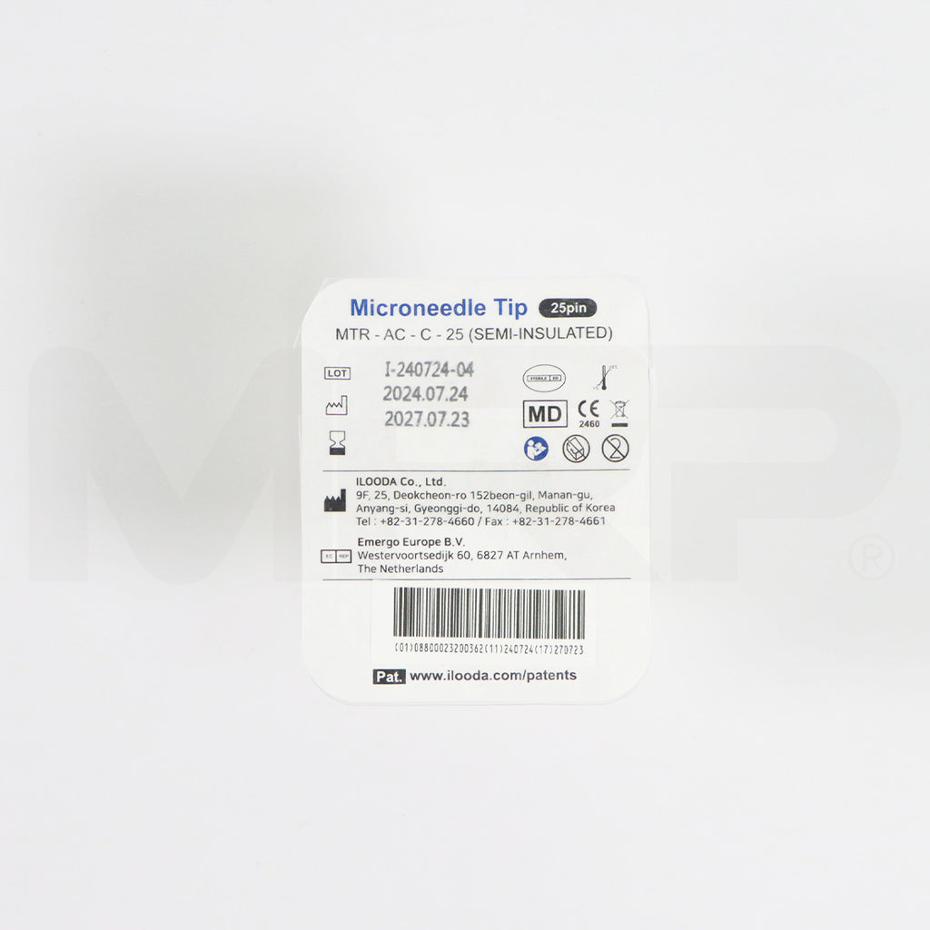 Ilooda SecretRF Microneedle Tips 25-Pin MTR-AC-C-25 Semi-Insulated, EXP 07/2027 Single