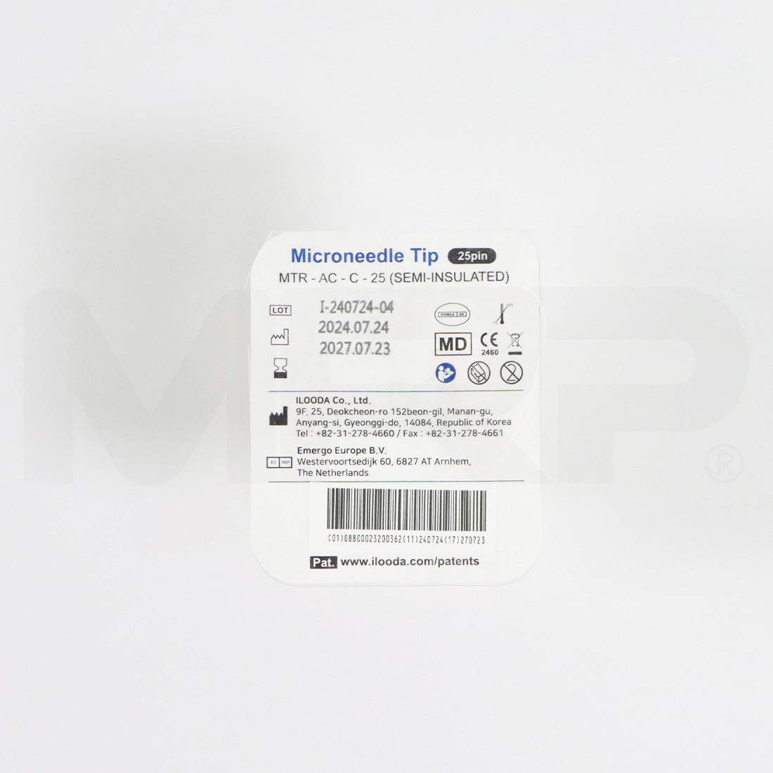 Ilooda SecretRF Microneedle Tips 25-Pin MTR-AC-C-25 Semi-Insulated, EXP 07/2027 Single