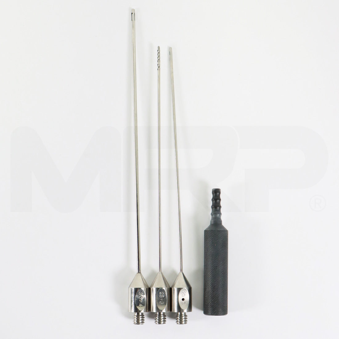 Handpiece Cannula Needle Suction Black Handle Blunt Tri-Port & x3 Cannulae Tips