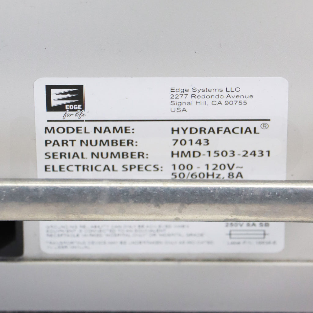 2015 Edge Systems Hydrafacial MD Skin Treatment Hydradermabrasion 70143