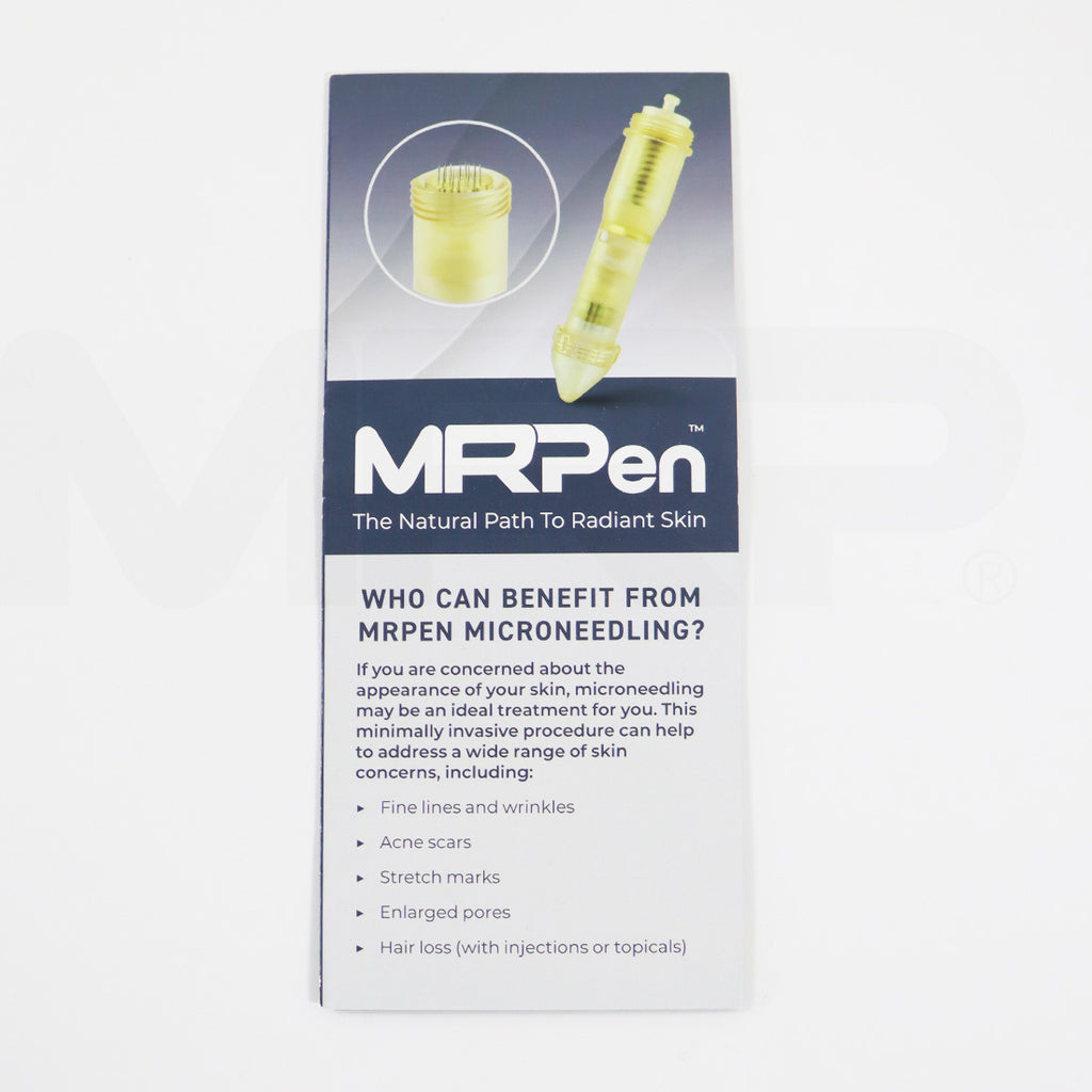 MRPen Micro-Needling Skin Rejuvenation Patient Trifold Brochure 50pk