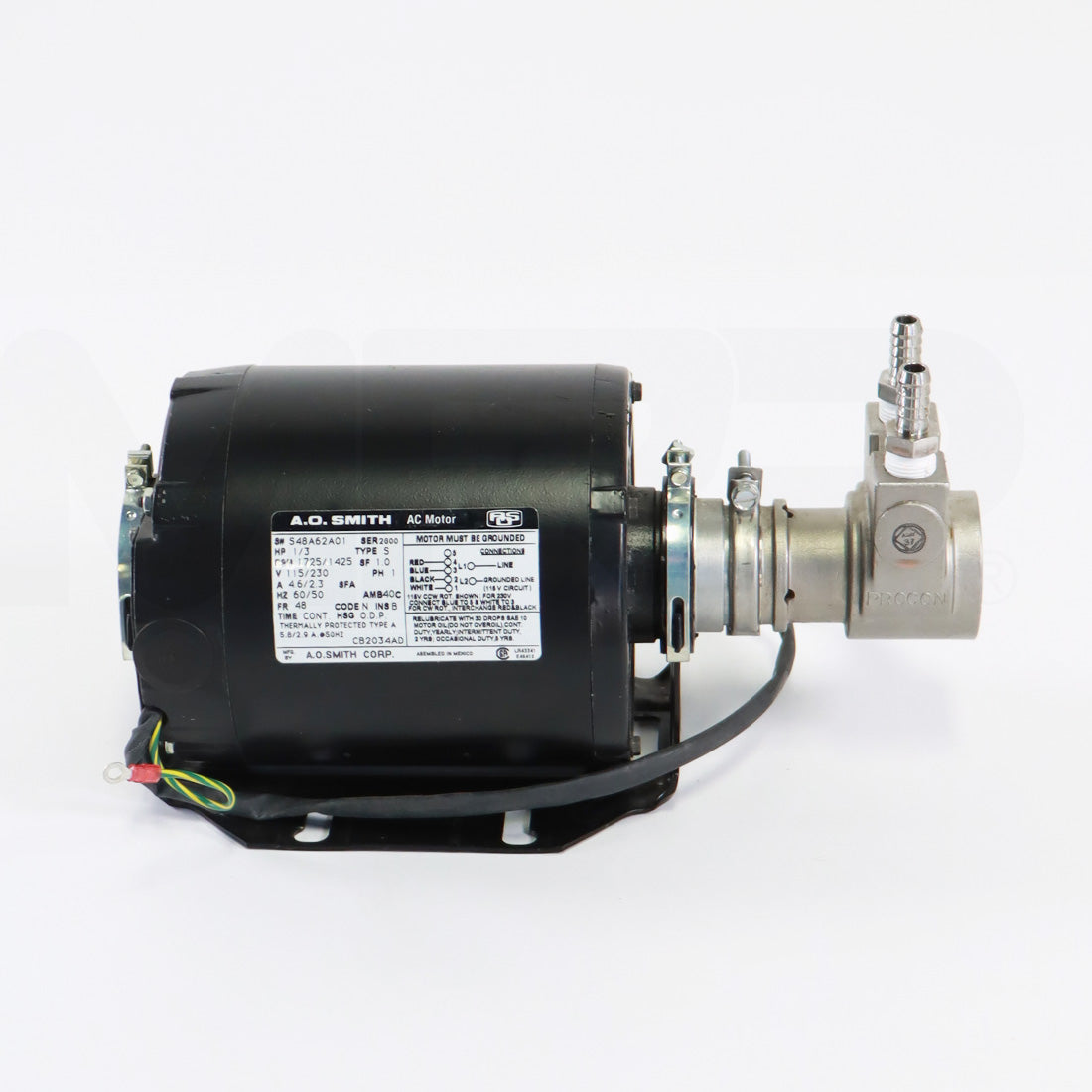 Candela VBeam Perfecta Laser AC Motor Cot Pump 1/3 HP A.O. Smith 115/230V