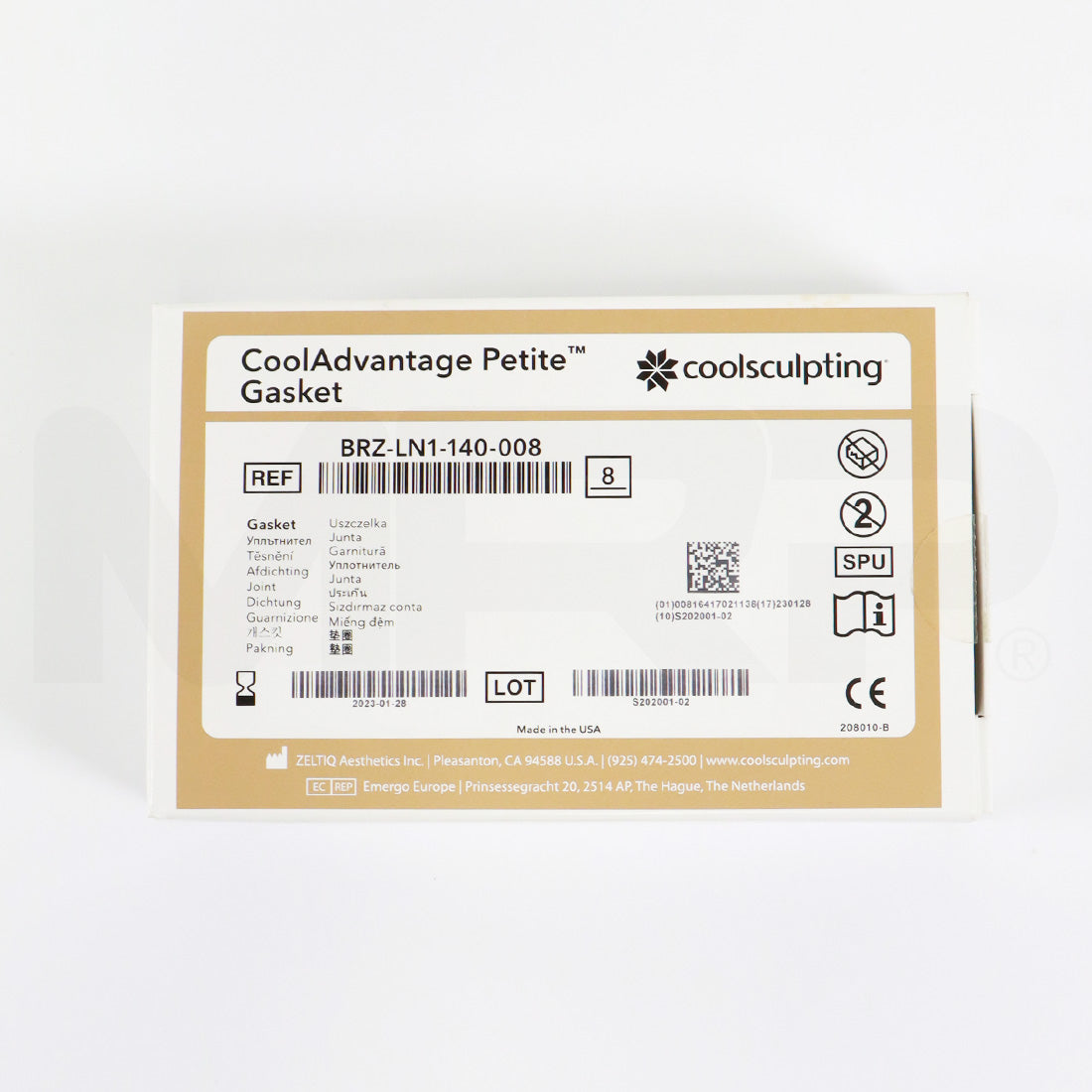 Zeltiq CoolSculpting CoolAdvantage Petite Gasket, Exp 01/2023 3-Pack