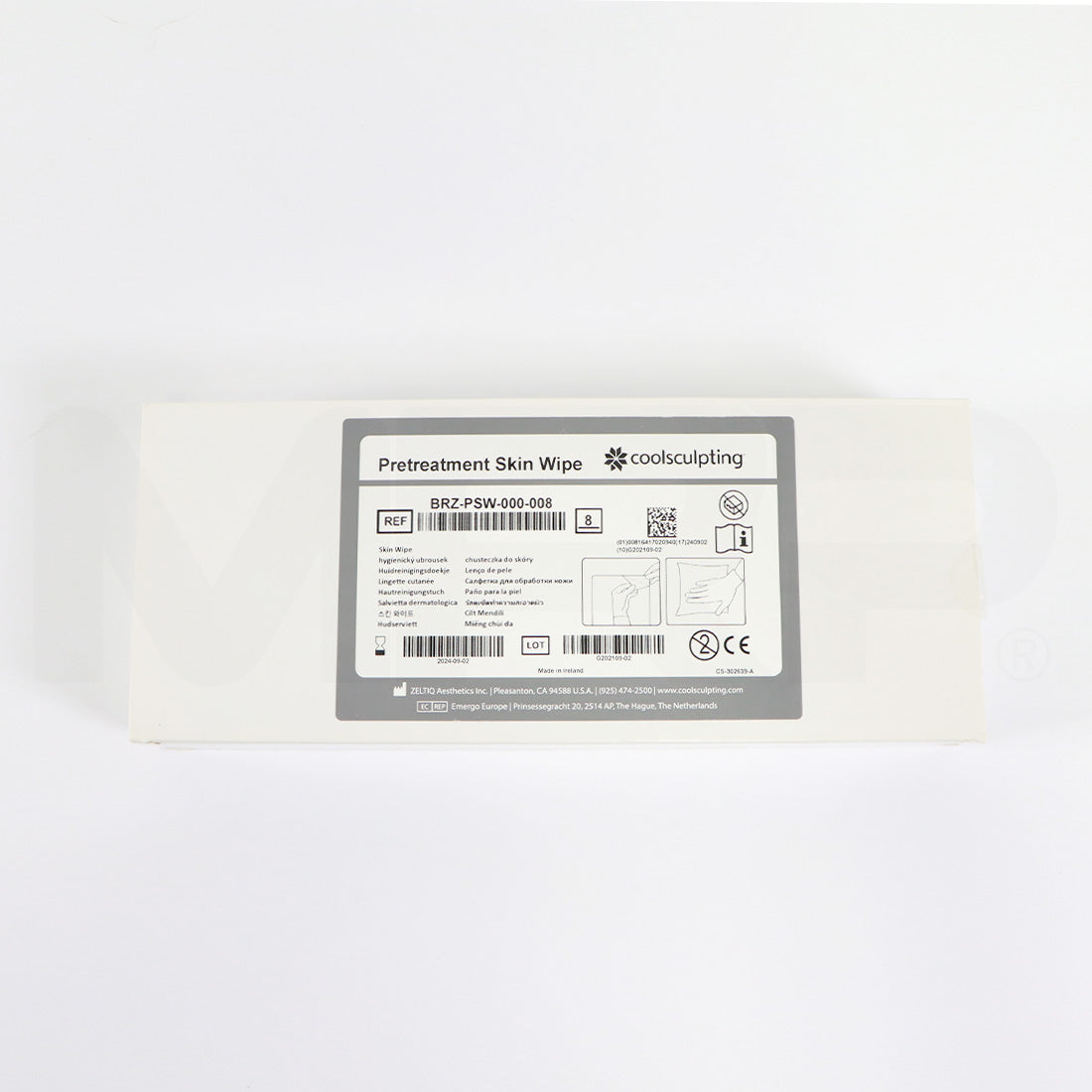Zeltiq CoolSculpting Pretreatment Skin Wipes, EXP 09/2024 8-Pack