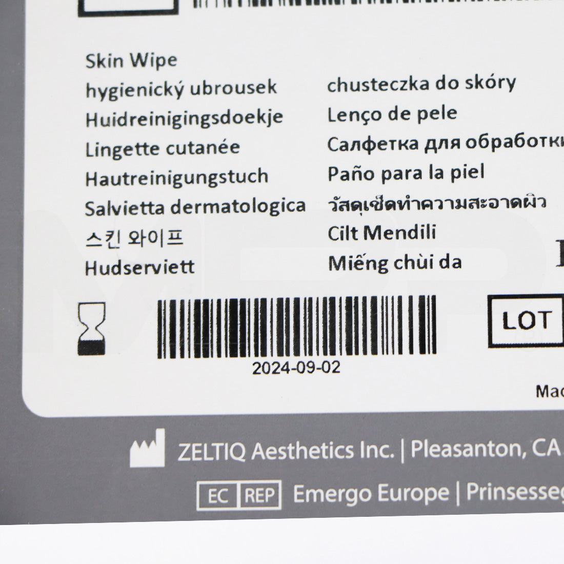 Zeltiq CoolSculpting Pretreatment Skin Wipes, EXP 09/2024 8-Pack