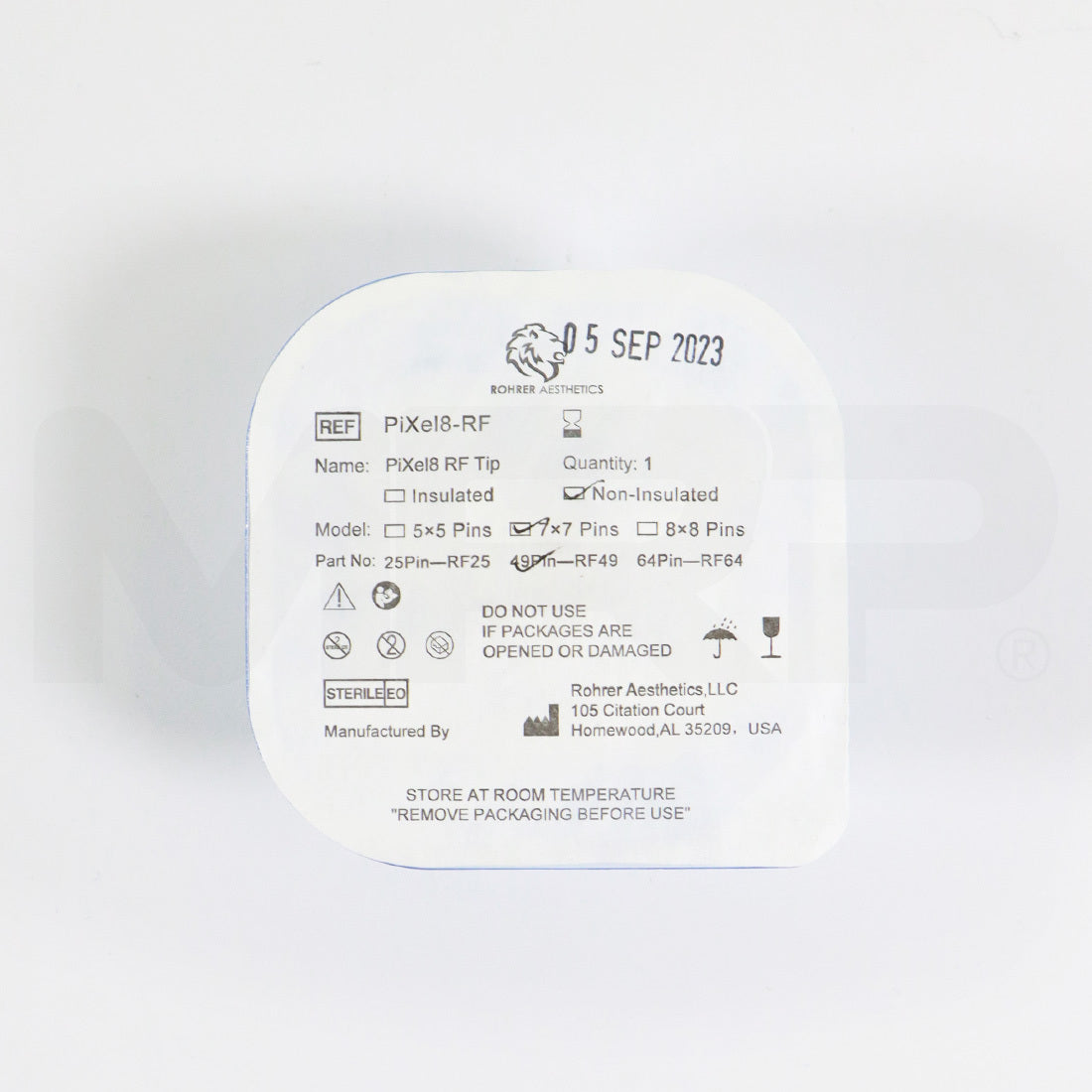 Rohrer Aesthetics Pixel8-RF Non-Insulated 7x7 Pins 49Pin-RF49