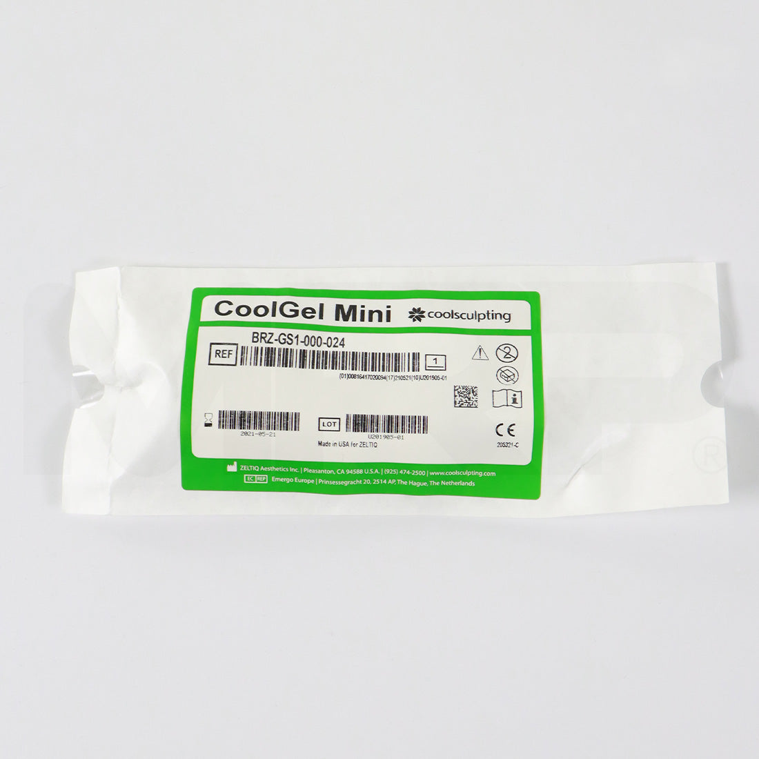 Zeltiq CoolSculpting CoolGel Mini BRZ-GS1-000-024, EXP 05/2021 25-Pack