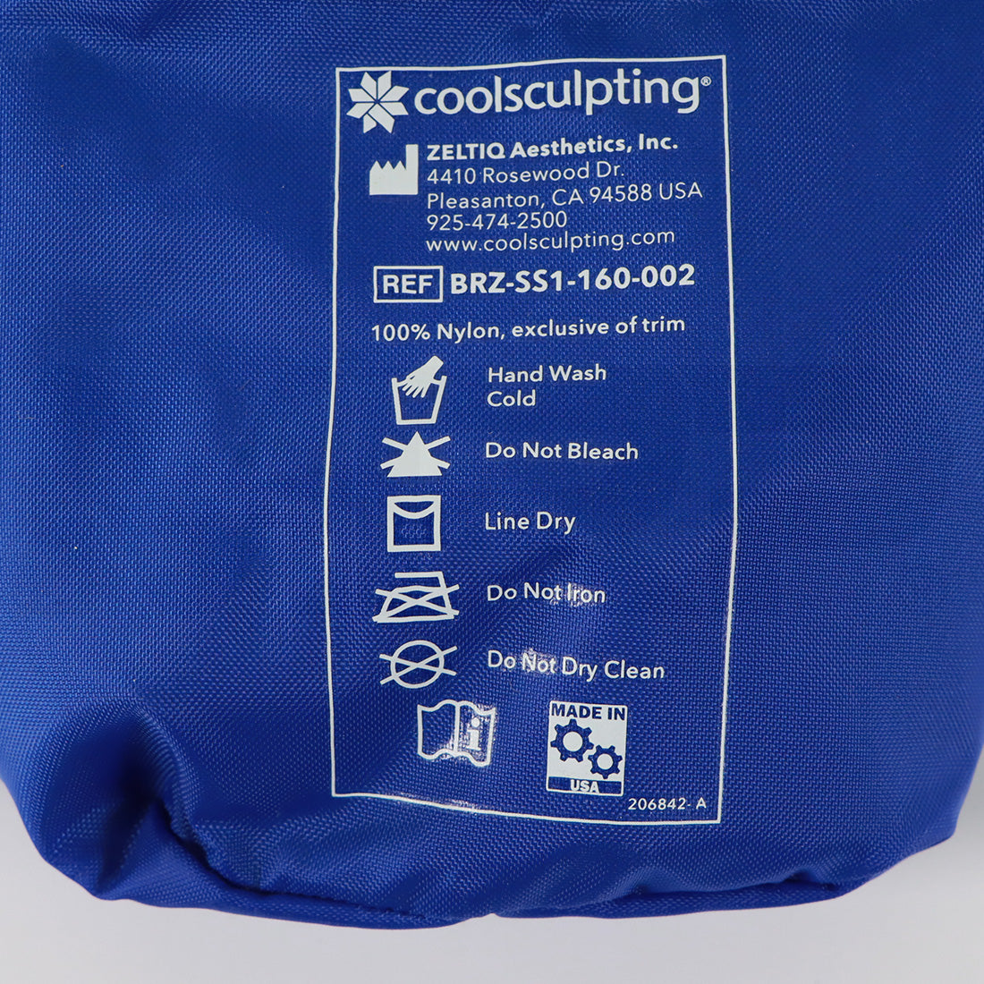 Zeltiq CoolSculpting Securement Strap Harness Cover BRZ-SS1-160-002