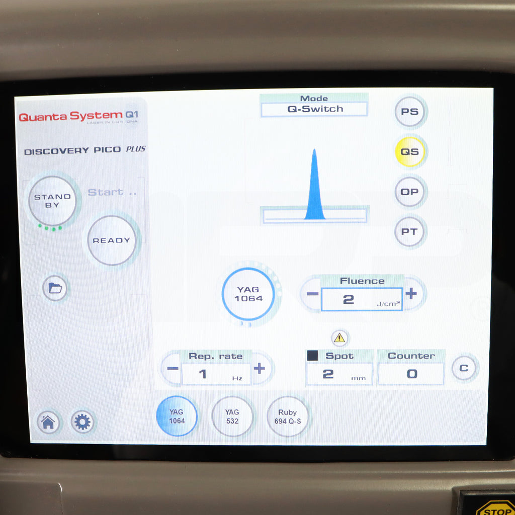 2016 Quanta System Discovery Pico Plus Nd: YAG Tattoo Removal Laser System