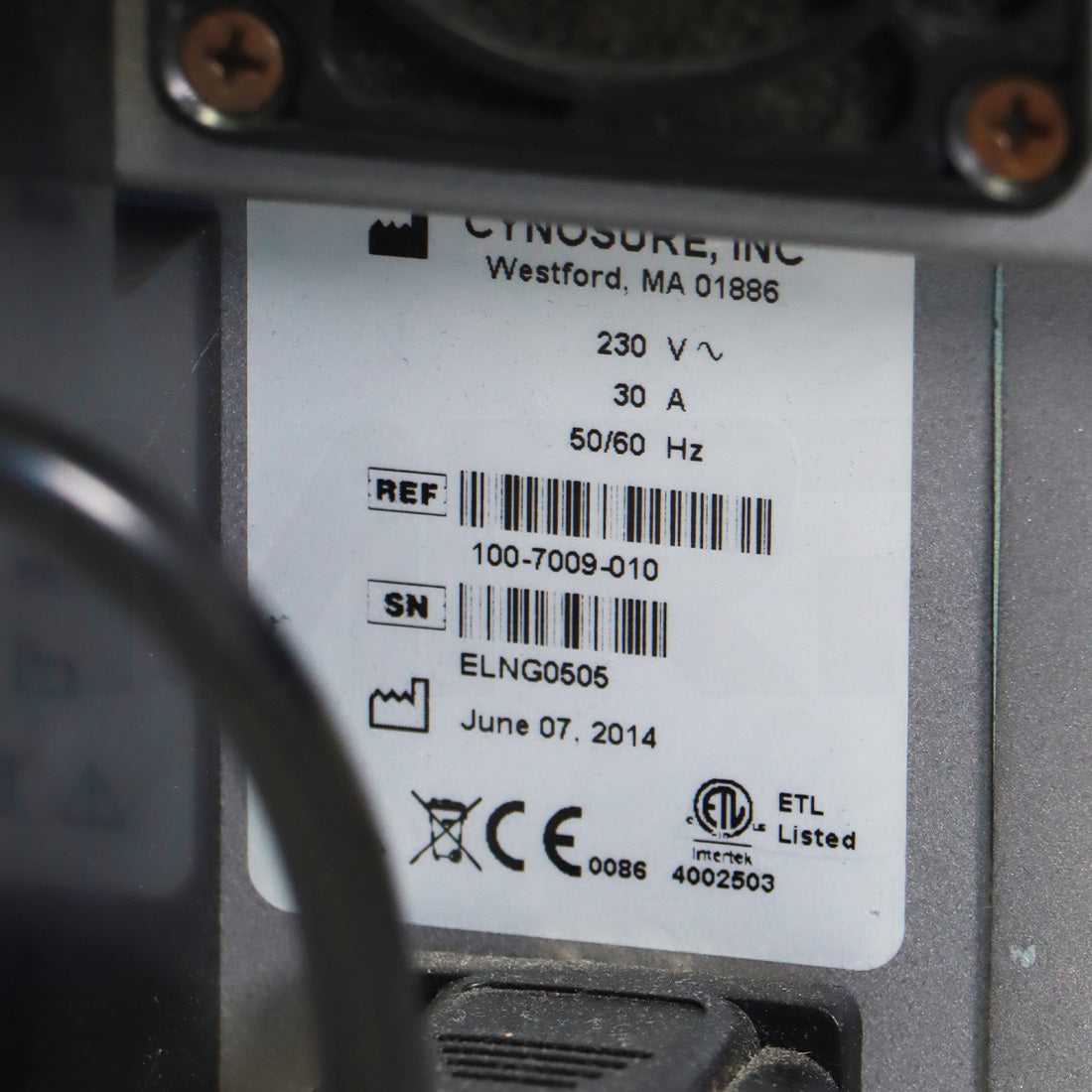 2014 Cynosure Elite MPX Laser 755/1064nm With IPL And Built-In Zimmer