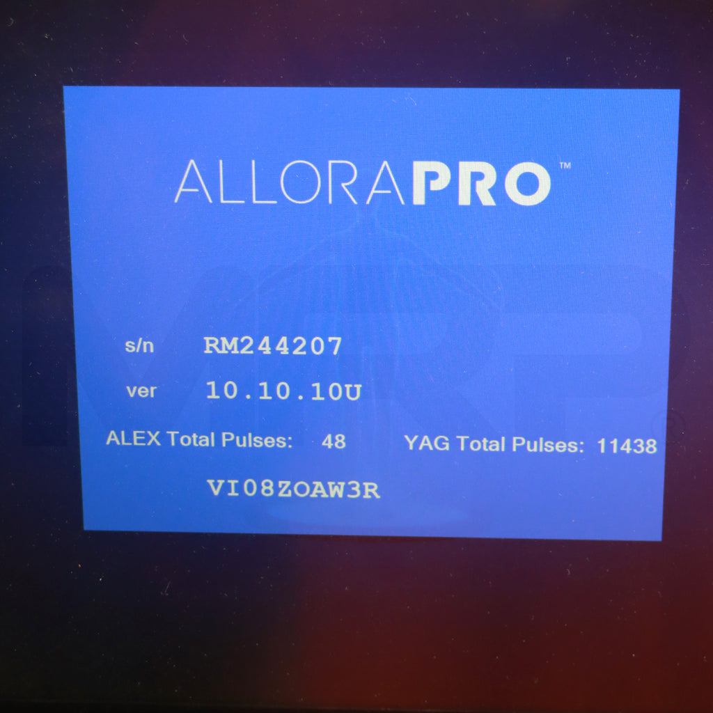 Reveal Allora Pro Laser System Screen