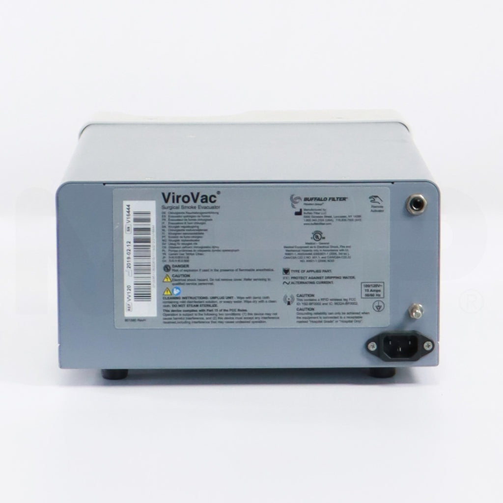 2019 Conmed ViroVac Surgical Smoke Evacuator Virosafe Filter VV120