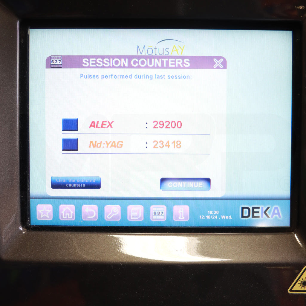 2021 DEKA Motus AY Laser Nd: YAG Alex 755nm 1064nm Hair Removal HR System