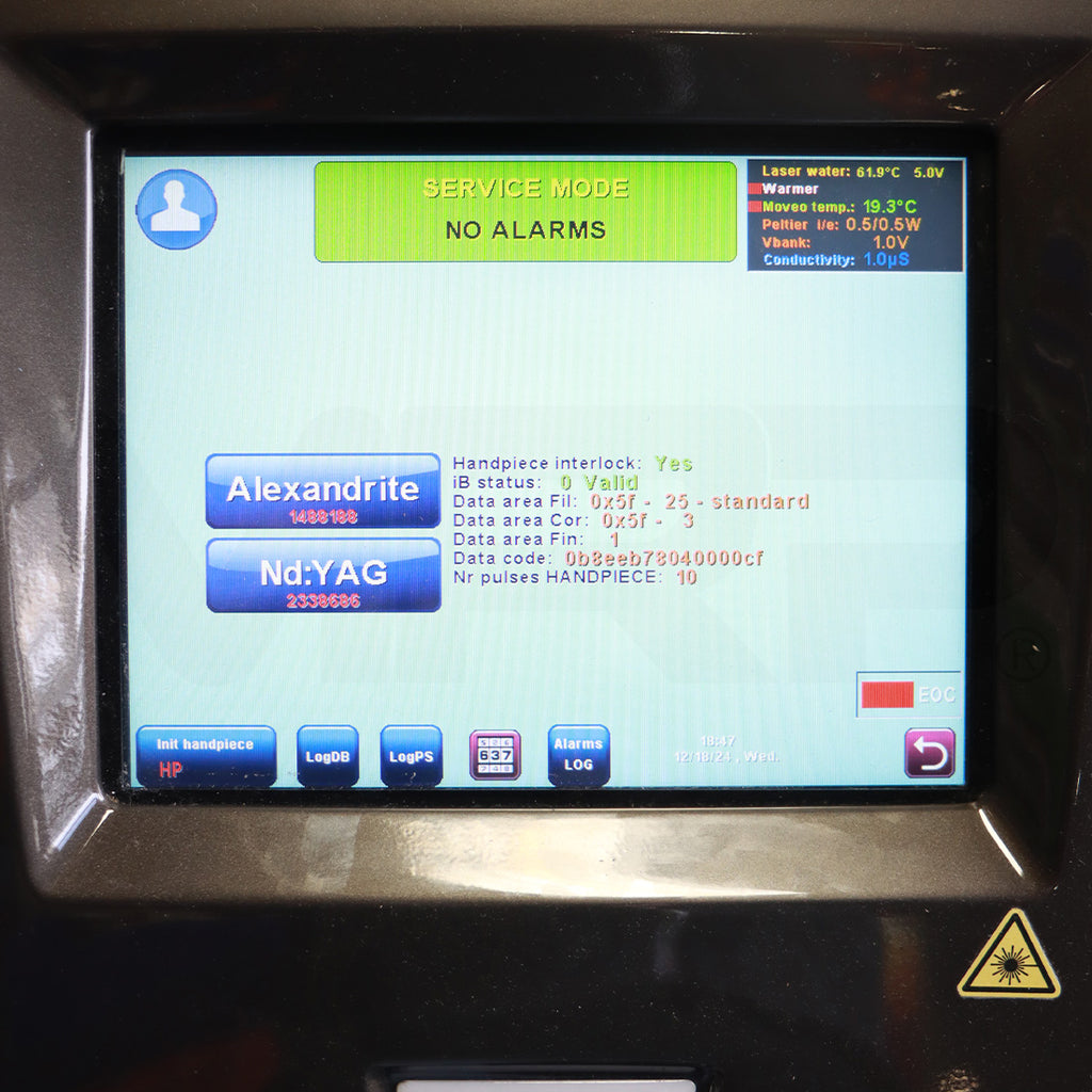 2021 DEKA Motus AY Laser Nd: YAG Alex 755nm 1064nm Hair Removal HR System