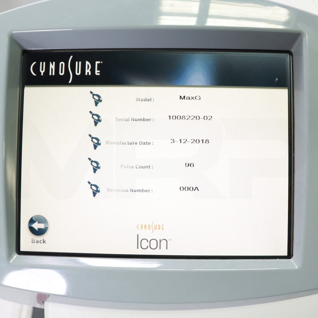 2018 Cynosure Icon Laser Hair Removal w/ MaxG MaxR MaxY & 1540 Handpieces